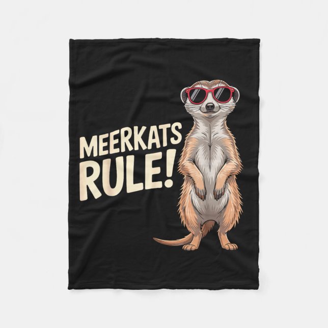 Manta Polar Meerkat Design For Men Women Kids Zoo Keeper Safar (Anverso)