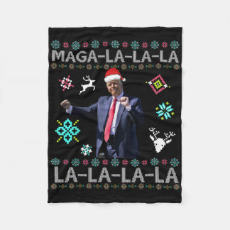 Manta Polar Mega La La La Donald Trump Presidente 47 Baile Feo