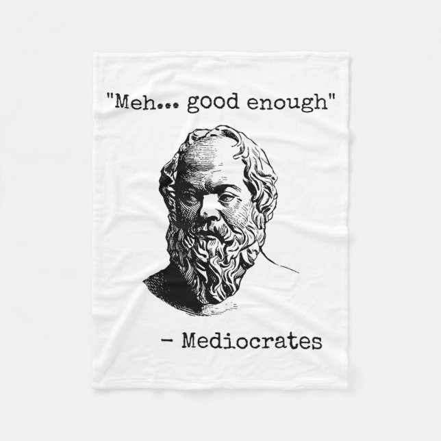 Manta Polar Meh Good Enough Funny Mediocrates Sarcastic Greek  (Anverso)