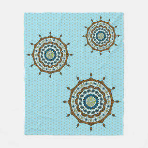 Manta Polar Mehndi Fantasy Copper Fleece Blanket