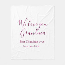 Manta Polar mejor abuela jamás abuelos foto regalos clásicos