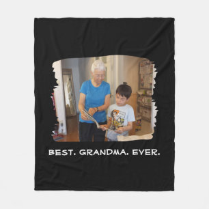 Manta Polar Mejor Abuela Personalizado Foto Abuela Nana