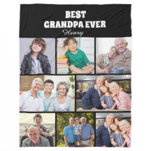 Mejor abuelo del mundo 8Foto Collage Chic Negro