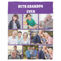 Mejor Abuelo del Mundo 8Fotomontaje Chic morado