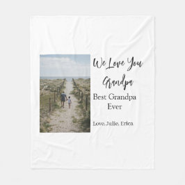 Manta Polar mejor abuelo siempre abuelos foto regalos clásicos