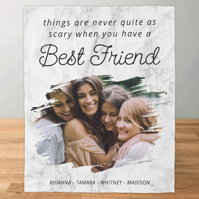 Manta Polar Mejor Amigo BFF Foto Fleece Blanket (Subido por el creador)