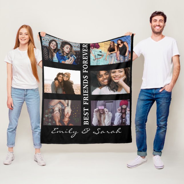 Manta Polar Mejor Amigo para Personalizado 6 Colección de foto (In situ)