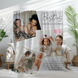 Manta Polar Mejor Amigo Personalizado 3 Fleece Blanket