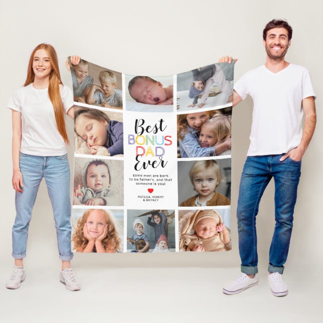 Manta Polar Mejor Bono Papá Padre Fleece Fleece (In situ)