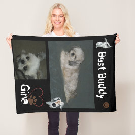 Manta Polar Mejor Carro Budista Shih Tzu Fleece Blanket