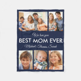 Manta Polar Mejor Collage de fotos de Día de la Madre de Mamá 