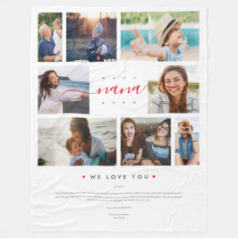 Manta Polar Mejor collage de fotos de Nana Ever Funny del Día 