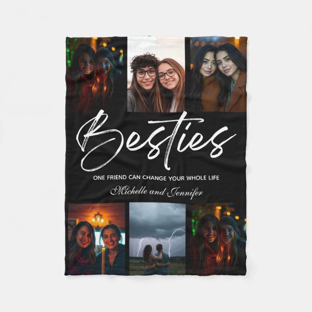 Manta Polar Mejor foto del Día de Amistad con los Amigos (Anverso)