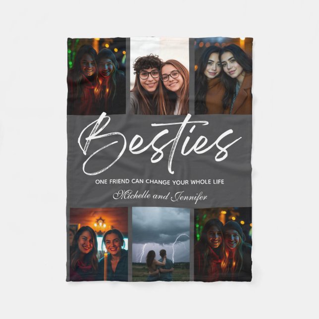 Manta Polar Mejor foto del Día de Amistad con los Amigos (Anverso)