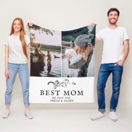 Manta Polar Mejor Fotos de Mamá Foliage 2 Personalizados Madre