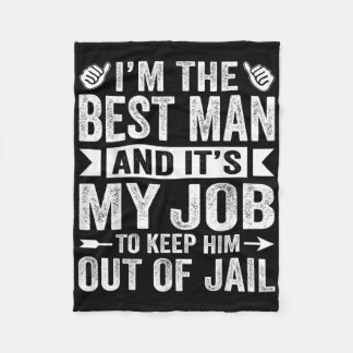 Manta Polar Mejor hombre Boda Groomsmen Gracioso soltero P