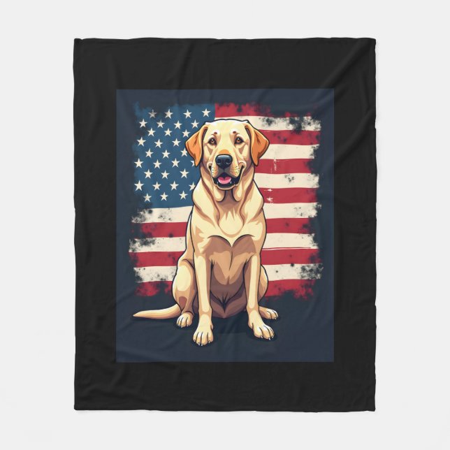 Manta Polar Mejor Labrador Para Hombres Mujeres Yellow Lab Rec (Anverso)