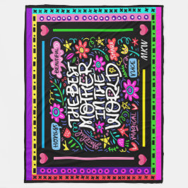 Manta Polar MEJOR MADRE Fleece Blanket