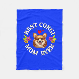 Manta Polar Mejor mamá de Corgi, regalo para los amantes del p