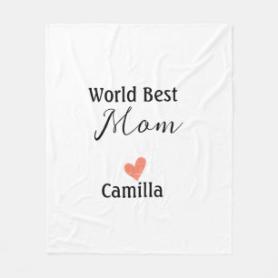 Manta Polar Mejor mamá del mundo feliz día de la madre abuela