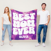 Mejor Mamá Personalizada Que Nunca Púrpura Tye