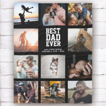 MEJOR PAPÁ DEL Collage de fotos de Instagram del D