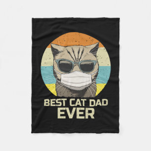 Manta Polar Mejor Papá Gato   Gafas de sol Máscara Regalo