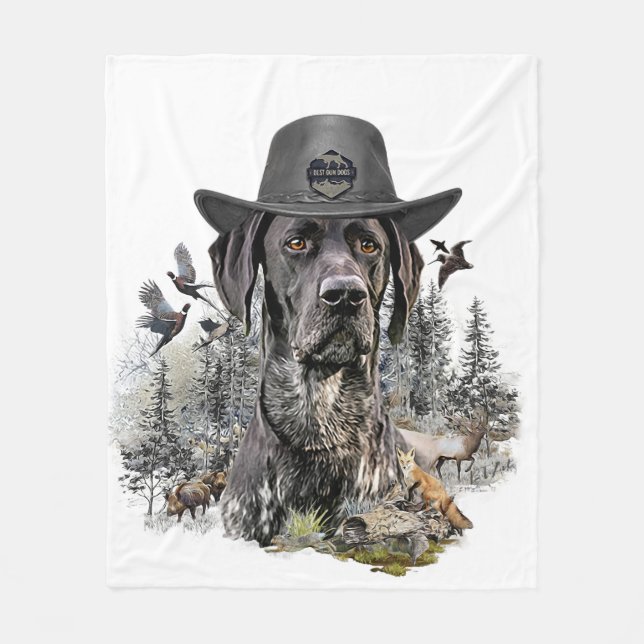 Manta Polar Mejor Perro Cazador (GSP) (Anverso)