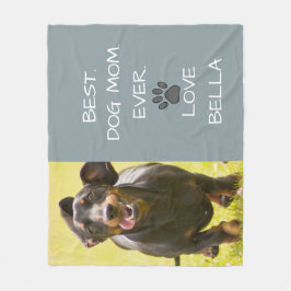 Manta Polar Mejor. Perro Mamá. Doxie Love Name Photo