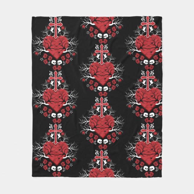 Manta Polar Mejores accesorios para regalo gótico (Anverso)