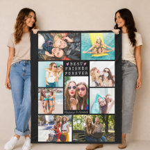 Mejores AMIGAS PARA SIEMPRE Collage de Fotos Nombr