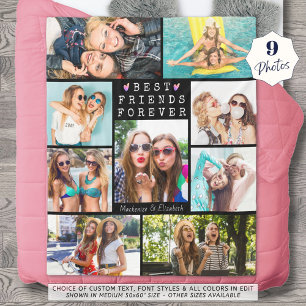 Manta Polar Mejores AMIGOS modernos para 9 nombres de Collages
