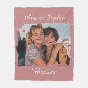 Manta Polar Mejores Amigos Personalizados Elegantes Foto fam