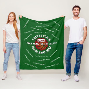 Manta Polar Mejores Regalos para Entrenadores de Baloncesto en