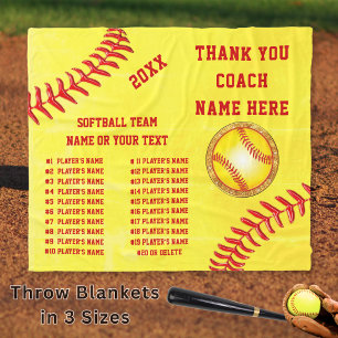 Manta Polar Mejores Regalos para Entrenadores de Sóftbol, Pers