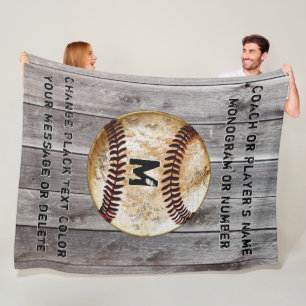 Manta Polar Mejores regalos personalizados de béisbol para ent