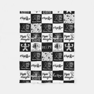 Manta Polar Melanoma Patrón Caro Fleece Throw Blanket