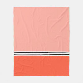 Manta Polar Melocotón y Naranja