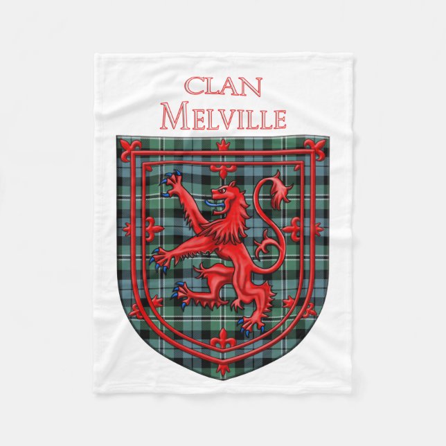 Manta Polar Melville Tartan Scottish Plaid Lion Rampant (Anverso)