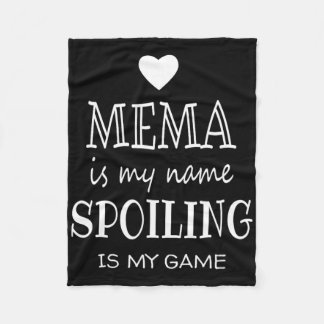 Manta Polar Mema Es Mi Nombre Regalos Graciosos Para La Abuela