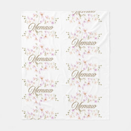 Manta Polar Memaw Floral Blanket