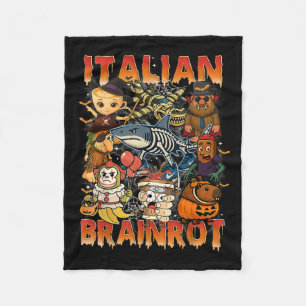 Manta Polar Meme de Brainrot italiano Halloween C
