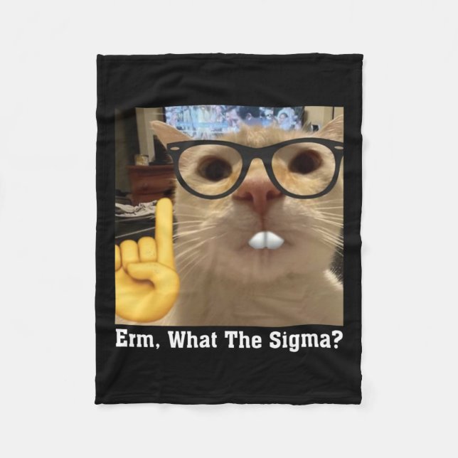 Manta Polar Meme De Gato Agradable Arte Cute Kitten Erm (Anverso)