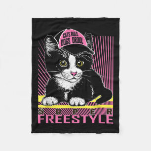 Manta Polar Meme de Guay sobre gatos sarcásticos graciosos cit