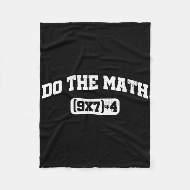 Manta Polar Meme de matemáticas, meme de matemáticas 67, profe (Anverso)