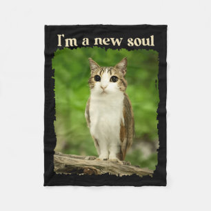 Manta Polar Meme divertido de Meowl, meme de búho gato Brainro