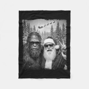 Manta Polar Meme Divertido de Sasquatch Selfie Genial con Sant