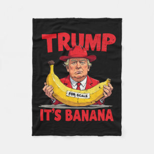 Manta Polar Meme divertido de Trump It's Banana (for Scale)
