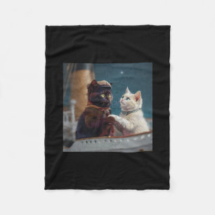 Manta Polar Meme divertido del gato de la película Titanic Hom