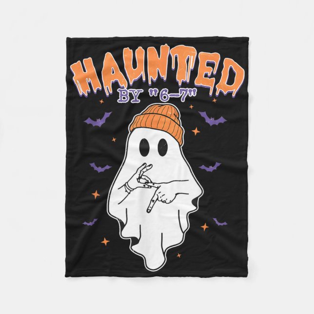 Manta Polar Meme Halloween Embrujado  (Anverso)
